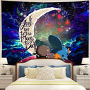 Pokemon Mudkip Love You To The Moon Galaxy Tapestry Room Decor Nearkii