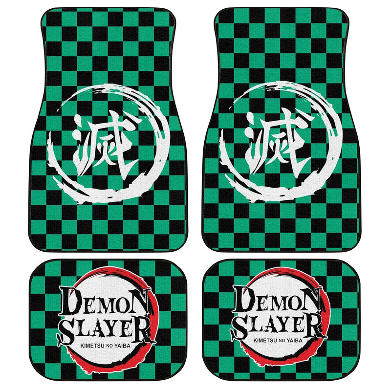 Demon Slayers Car Floor Mats Tanjiro Kamado Pattern Kimetsu no Yaiba Car Accessories Nearkii