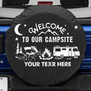 Welcome To Our Campsite Car Spare Tire Cover Gift For Campers Nearkii