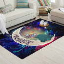 Godzilla Love Love You To The Moon Galaxy Carpet Rug Home Room Decor Nearkii