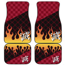 Demon Slayer Anime Car Floor Mats Kyojuro Rengoku Car Accessories Nearkii