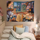 Reading Book Chill Time Tapestry Room Decor Nearkii