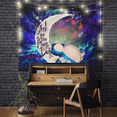 Snorlax Pokemon Sleep Love You To The Moon Galaxy Tapestry Room Decor Nearkii
