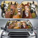 Horses On The Field Car Auto Sunshades Nearkii