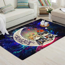 Hinata And Tobio Haikyuu Love You To The Moon Galaxy Carpet Rug Home Room Decor Nearkii