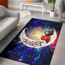 Among Us Couple Love You To The Moon Galaxy Carpet Rug Home Room Decor Nearkii