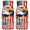 US Independence Day Bald Eagle Breaking Though US Flag Car Floor Mats Car Accessories Nearkii