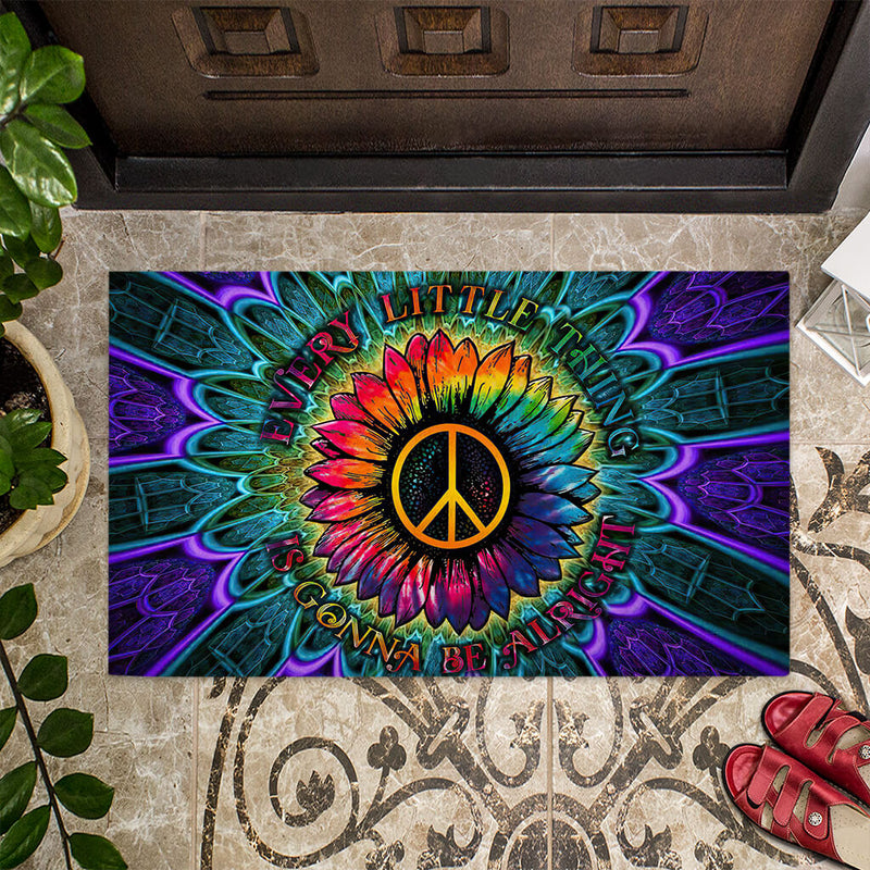 Every Little Thing Hippie Doormat Home Decor Nearkii