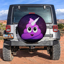Cute Shit Unicorn Galaxy Jeep Car Spare Tire Covers Gift For Campers Nearkii