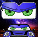 Blue Funny Angry Cartoon Eyes Car Auto Sun Shades Windshield Accessories Decor Gift Nearkii