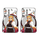 Demon Slayer Style Car Floor Mats Kyojuro Rengoku Japanese Car Accessories Nearkii