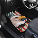 US Independence Day Bald Eagle Breaking Though US Flag Car Floor Mats Car Accessories Nearkii