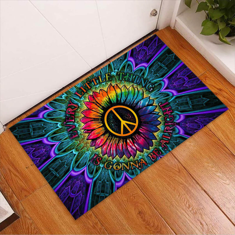 Every Little Thing Hippie Doormat Home Decor Nearkii