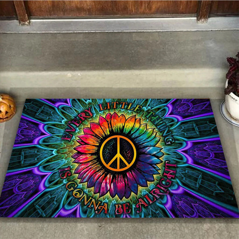 Every Little Thing Hippie Doormat Home Decor Nearkii