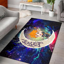 Hinata Haikyuu Love You To The Moon Galaxy Carpet Rug Home Room Decor Nearkii
