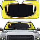 Power Rangers Megaforce Yellow Ranger Helmet Custom Car Auto Sunshade Windshield Accessories Decor Gift Nearkii