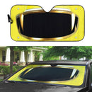 Power Rangers Megaforce Yellow Ranger Helmet Custom Car Auto Sunshade Windshield Accessories Decor Gift Nearkii