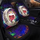 Unicorn Deadpool And Spiderman Avenger Love You To The Moon Galaxy Car Seat Covers