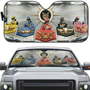 Power Rangers Megaforce Zord Cockpit Custom Car Auto Sunshade Windshield Accessories Decor Gift Nearkii
