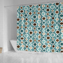 Vintage Geometric Pattern Shower Curtain