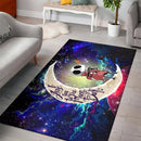 Jack Skellington Nightmare Before Christmas Love You To The Moon Galaxy Carpet Rug Home Room Decor Nearkii