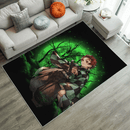 Tanjiro Demon Slayer Moonlight Area Carpet Rug Home Decor Bedroom Living Room Decor Nearkii