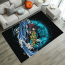 Tomioka Giyuu Demon Slayer Moonlight Area Carpet Rug Home Decor Bedroom Living Room Decor Nearkii