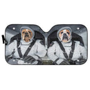 Bulldog Space Shuttle Car Auto Sun Shades Windshield Accessories Decor Gift Nearkii