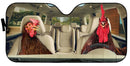 Driving Rhode Island Red Chicken Car Auto Sunshades Nearkii