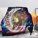 Umbreon Espeon Eevee Evolution Pokemon Love You To The Moon Galaxy Blanket Nearkii