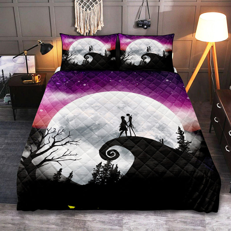 Jack Sally Moon Night Quilt Bed Sets Nearkii