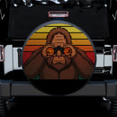 Funny Big Foot Watching Car Jeep Spare Tire Covers Gift For Campers Nearkii