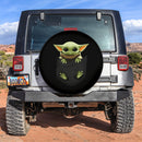 Cute Baby Yoda Hanging Car Spare Tire Covers Gift For Campers Nearkii