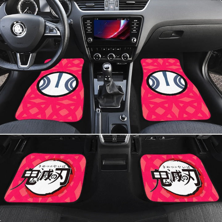 Akaza Demon Slayers Car Floor Mats Anime Car Accessories Nearkii
