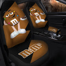 M&M's Candy Ice Cream Cones Chocolate Brown Car Seat Covers Custom Car Accessories