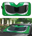 Mighty Morphin Green Power Ranger Helmet Custom Car Auto Sunshade Windshield Accessories Decor Gift Nearkii