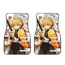 Zenitsu Car Floor Mats Custom Demon Slayer Anime Car Accessories Nearkii