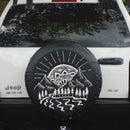 Mountains Mandala River Car Spare Tire Cover Gift For Campers Nearkii