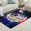 Astronaut Chibi Love You To The Moon Galaxy Carpet Rug Home Room Decor Nearkii