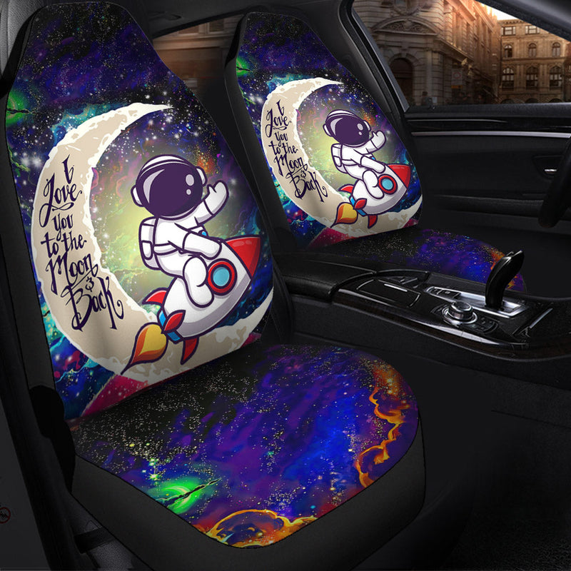 Astronaut Chibi Love You To The Moon Galaxy Car Seat Covers Nearkii