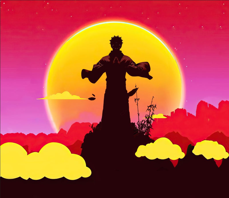 Jujutsu Kaisen Sukuna Anime Sunset Tapestry Room Decor Nearkii