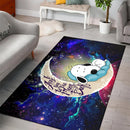 Snoopy Dog Sleep Love You To The Moon Galaxy Carpet Rug Home Room Decor Nearkii