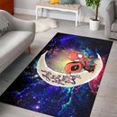 Spiderman And Deadpool Couple Love You To The Moon Galaxy Carpet Rug Home Room Decor Nearkii