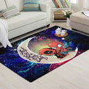 Spiderman And Deadpool Couple Love You To The Moon Galaxy Carpet Rug Home Room Decor Nearkii