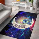 Stitch Hold Baby Yoda Love You To The Moon Galaxy Carpet Rug Home Room Decor Nearkii
