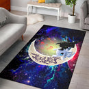 Toothless Light Fury Night Fury Love You To The Moon Galaxy Carpet Rug Home Room Decor Nearkii