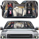 Black German Shepherd Dog Custom Car Auto Sun Shades Windshield Accessories Decor Gift Nearkii