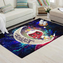 Unicorn Deadpool And Spiderman Avenger Love You To The Moon Galaxy Carpet Rug Home Room Decor Nearkii
