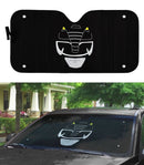 Mighty Morphin Power Rangers Black Ranger Custom Car Auto Sunshade Windshield Accessories Decor Gift Nearkii