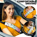 Anime Demon Slayer Kochou Kanae Patterns Car Seat Belt Cover Custom Car Accessories Nearkii